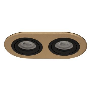 goldX ZE808-G 2x12 Watt Gold Sıva Altı İkili Oval LED Spot (SAMSUNG LED & EAGLERISE Driver)