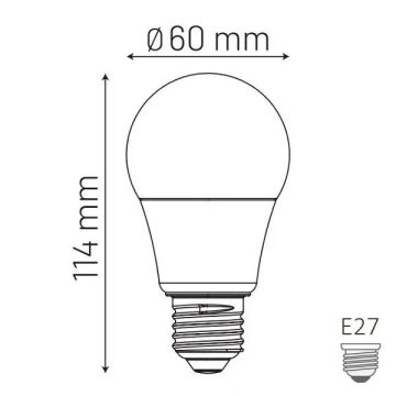MONO 100-080135-401 8 Watt Ilık Beyaz (4000K) LED Ampul