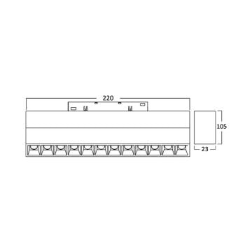 Braytron BD60-03201 12 Watt 22 cm Lensli Hareketli LED Magnet Armatür - Gün Işığı (3000K)