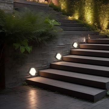 Braytron BG38-01311 15 Watt Siyah Kasa Kare Dış Mekan LED Aplik - Ilık Beyaz (4000K)