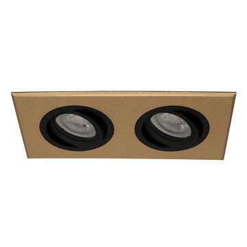 goldX ZE819-G 2x12 Watt Gold Sıva Altı İkili LED Spot (SAMSUNG LED & EAGLERISE Driver)
