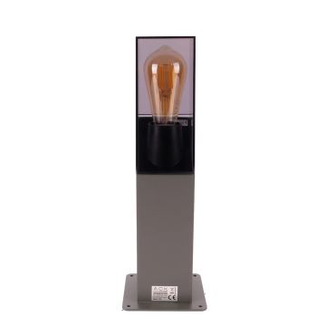 ACK AG36-00502 Karya 40 cm Camlı Bollard Armatür - Metal - E27 Duylu