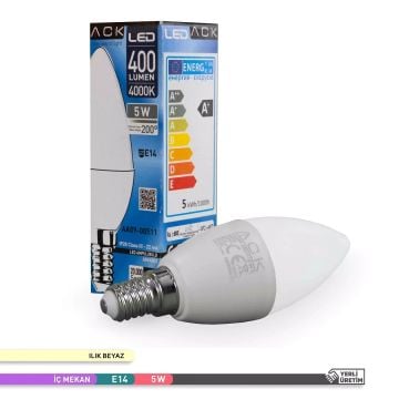 ACK AA09-00511 5 Watt LED Mum Ampul - Ilık Beyaz (4000K)