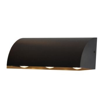 MOLLED MOL8021 3 Watt Siyah Dış Mekan LED Aplik (Metal Gövde)