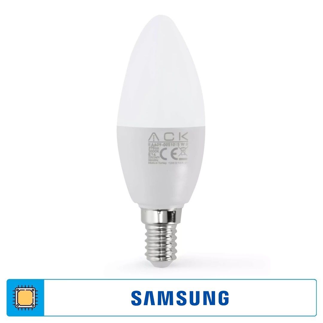 ACK AA09-00510 5 Watt LED Mum Ampul - Gün Işığı (3000K)