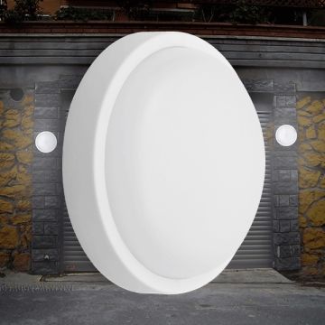Braytron BC17-01200 18 Watt Beyaz Yuvarlak Kasa Dış Mekan LED Aplik - Gün Işığı (3000K)