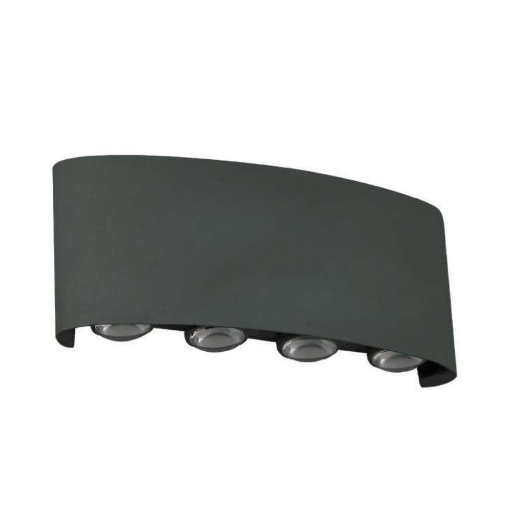 MOLLED MOL8016-4 2x4 Watt Siyah Çift Yönlü Dış Mekan LED Aplik (Metal Gövde)