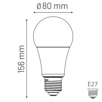 MONO 100-120145-401 11 Watt Ilık Beyaz (4000K) LED Ampul