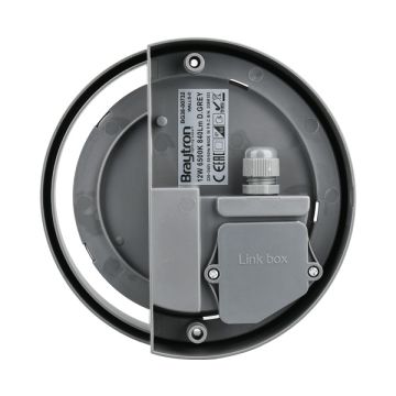 Braytron BG38-00712 12 Watt Siyah Kasa Dış Mekan LED Aplik - Ilık Beyaz (4000K)