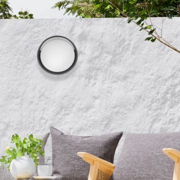 Braytron BG38-00712 12 Watt Siyah Kasa Dış Mekan LED Aplik - Ilık Beyaz (4000K)
