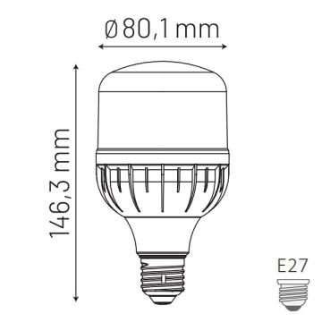 MONO 130-150080-651 15 Watt Torch LED Ampul - Beyaz Işık (6500K)