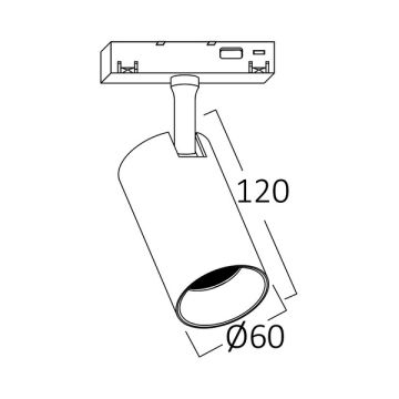 Braytron BD61-00311 18 Watt LED Magnet Ray Spot - Ilık Beyaz (4000K)