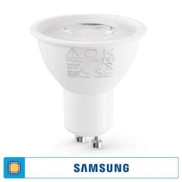 ACK AA24-01558 5 Watt GU10 Duylu Mercekli LED Ampul - SAMSUNG LED (Amber)