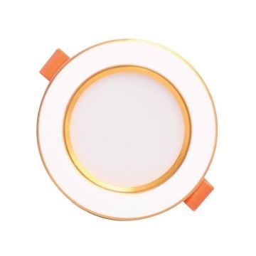 K2 GLOBAL KDL111 5 Watt Beyaz-Gold Sıva Altı LED Downlight Armatür- 3 Işık Renkli (Beyaz + Ilık Beyaz + Gün Işığı)