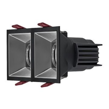 MOLLED MOL4163M 2x10 Watt Siyah-Platin Sıva Altı İkili LED Spot (SAMSUNG/OSRAM/PHILIPS LED & EAGLERISE/PHILIPS/LIFUD Driver)