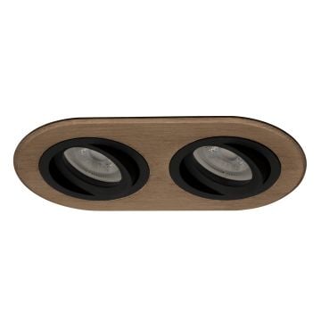 goldX ZE808-BRE 2x12 Watt Bronz Eskitme Sıva Altı İkili Oval LED Spot