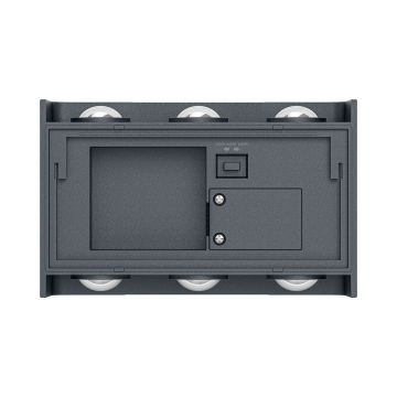 Braytron BG38-03382 6 Watt Gri Kasa Tek Yönlü Dış Mekan LED Aplik - 3 Işık Renkli (Beyaz + Ilık Beyaz + Gün Işığı)