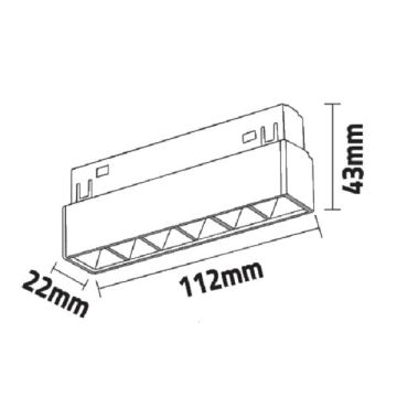 K2 GLOBAL KTL164D 6 Watt 11 cm Dimlenebilir OSRAM Lensli LED Magnet Armatür