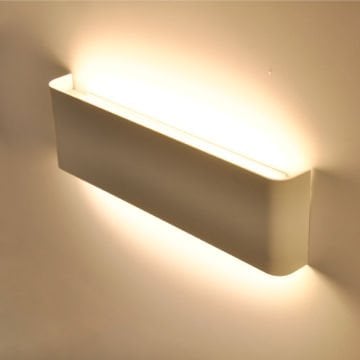 MOLLED MOL8017-B 2x9 Watt Beyaz Çift Yönlü LED Aplik (Metal Kasa)