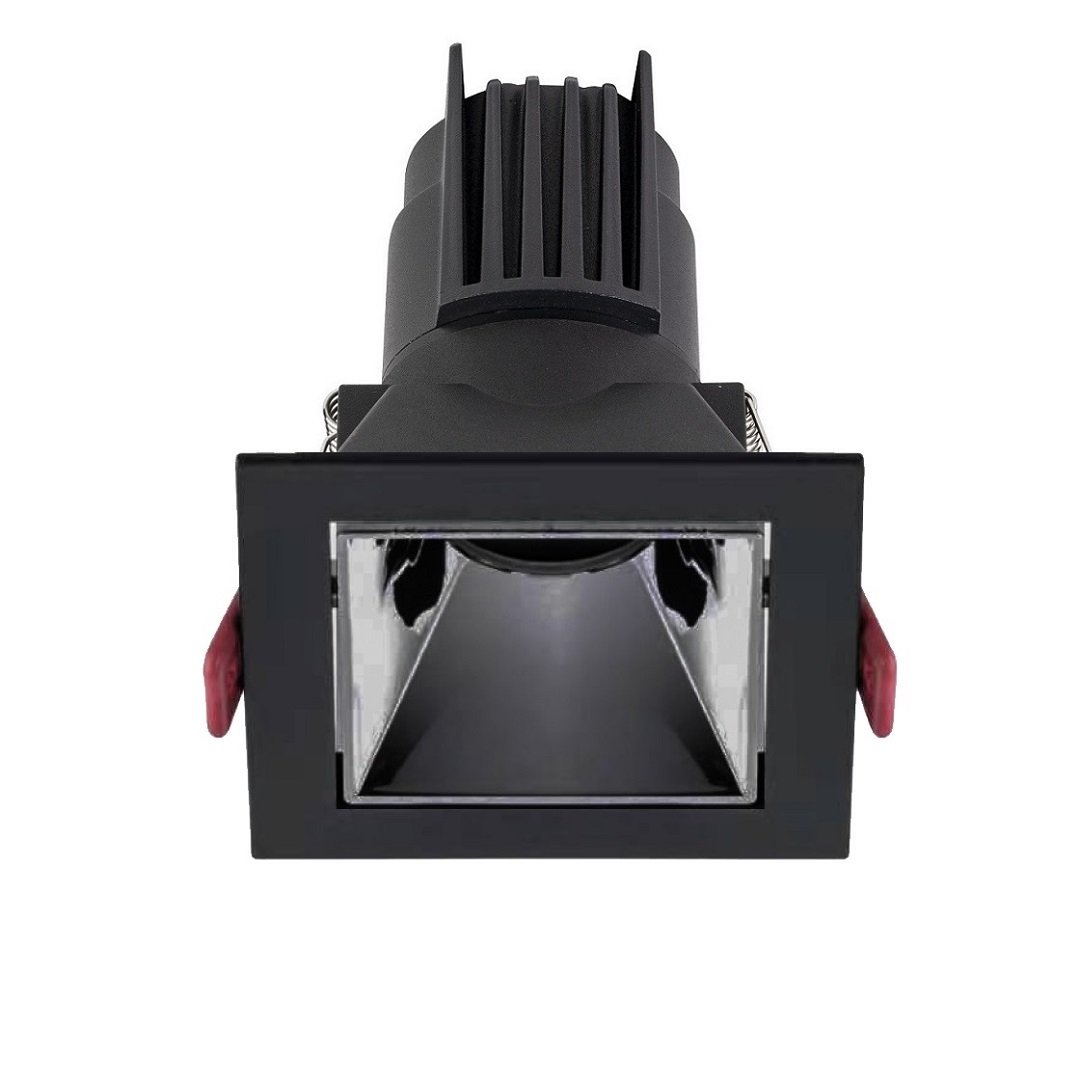 MOLLED MOL4163M 10 Watt Siyah-Platin Sıva Altı Kare LED Spot (SAMSUNG/OSRAM/PHILIPS LED & EAGLERISE/PHILIPS/LIFUD Driver)