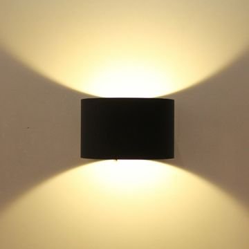 MOLLED MOL8015 5 Watt Çift Yönlü Siyah LED Aplik - Metal Gövde - Gün Işığı (3000K)