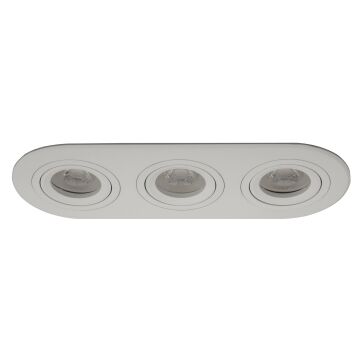 goldX ZE809-WH 12 Watt Beyaz Sıva Altı Üçlü Oval LED Spot