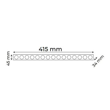 HELIOS HS 2449 Paris 30 Watt 42 cm Sıva Altı Beyaz-Siyah OSRAM LED Spot - Ilık Beyaz (4000K)