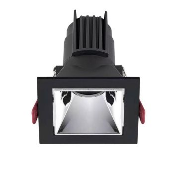 MOLLED MOL4162M 12 Watt Siyah-Krom Sıva Altı Kare LED Spot (SAMSUNG/OSRAM/PHILIPS LED & EAGLERISE/PHILIPS/LIFUD Driver)