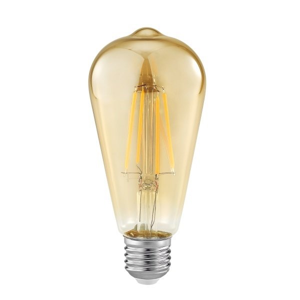 HELIOS HS 2088 6 Watt Şeffaf Rustik Armut Ampul - Amber
