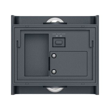 Braytron BG38-03182 2 Watt Gri Kasa Tek Yönlü Dış Mekan LED Aplik - 3 Işık Renkli (Beyaz + Ilık Beyaz + Gün Işığı)