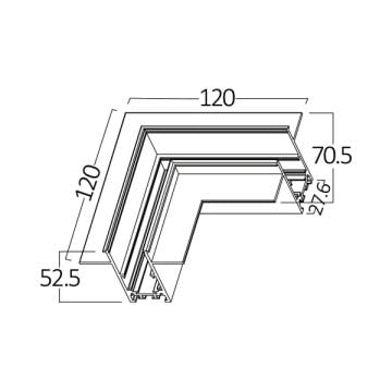 Braytron BY41-10101 Magnet Sıva Altı Tavan L Dönüş