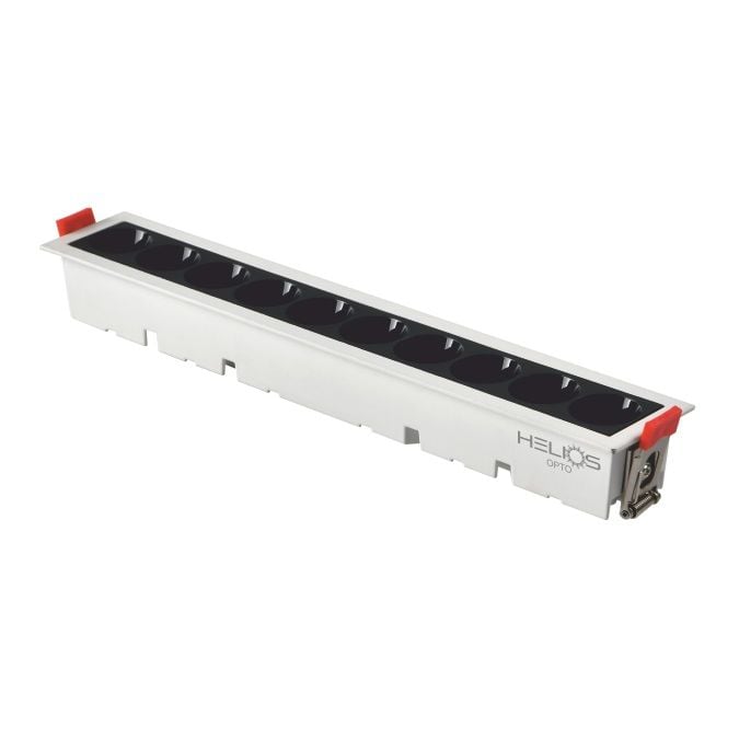 HELIOS HS 2448 Paris 20 Watt 28 cm Sıva Altı Beyaz-Siyah OSRAM LED Spot - Ilık Beyaz (4000K)