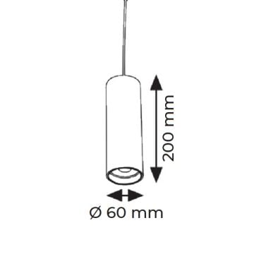 K2 GLOBAL KTL172 6 Watt 20 cm OSRAM LED Magnet Spot