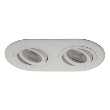 goldX ZE808-WH 2x12 Watt Beyaz Sıva Altı İkili Oval LED Spot