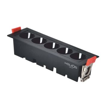 HELIOS HS 2444 Paris 10 Watt 15 cm Siyah Sıva Altı OSRAM LED Spot - Ilık Beyaz (4000K)