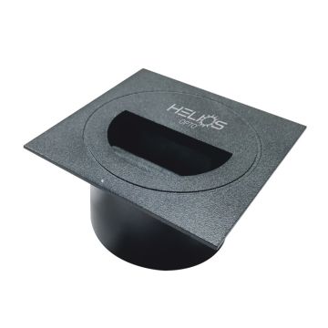 HELIOS HS 6020 3 Watt Siyah Sıva Altı Kare LED Merdiven Armatürü - Metal Gövde