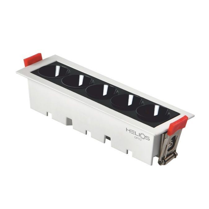 HELIOS HS 2447 Paris 10 Watt 15 cm Sıva Altı Beyaz-Siyah OSRAM LED Spot - Ilık Beyaz (4000K)