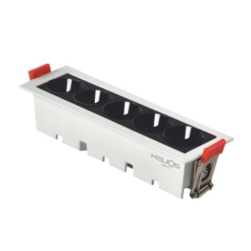 HELIOS HS 2447 Paris 10 Watt 15 cm Sıva Altı Beyaz-Siyah OSRAM LED Spot - Ilık Beyaz (4000K)
