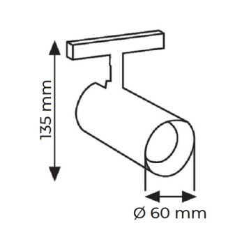 K2 GLOBAL KTL171D 20 Watt Dimli OSRAM LED Magnet Ray Spot