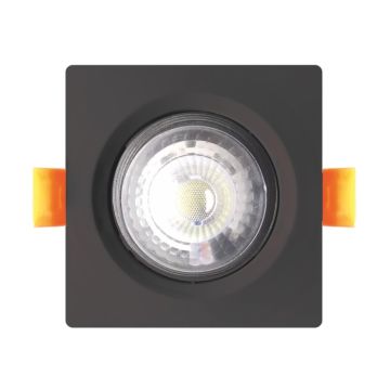 HELIOS HS 1228 5 Watt Sıva Altı Siyah Kare LED Spot (PC Gövde)