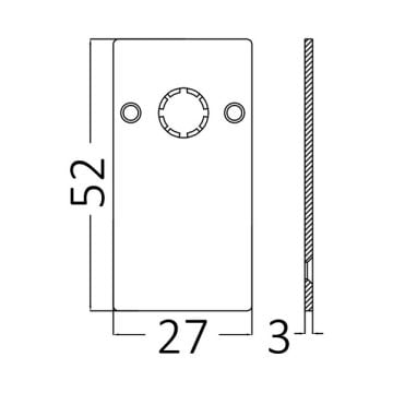 Braytron BY41-90091 Magnet Sonlama Kapağı Sıva Üstü (Takım)