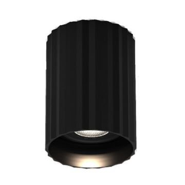 JUPITER JC081 S 7x7x9.5 cm Siyah Sıva Üstü Silindir Spot Kasası - Metal