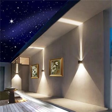 K2 GLOBAL KDA716 3 Watt Çift Yönlü Dış Mekan LED Aplik (ABS Plastik)