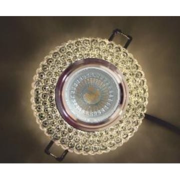 HELIOS HS 1856 Nurgus Ilık Beyaz (4000K) LED Çerçeve Işıklı Kristal Spot Kasası