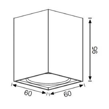 JUPITER JC069 S&A 6x6x9.5 cm Siyah-Bakır Sıva Üstü Spot Kasası - Metal