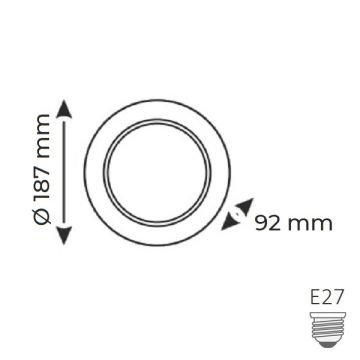 HELIOS HS2024 36 Watt LED Simit Ampul - Beyaz Işık (6400K)