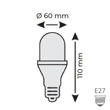 HELIOS HS 2000 15 Watt Torch LED Ampul - Beyaz Işık (6400K)