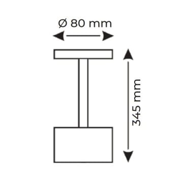 HELIOS HS 8119 Şarjlı, Dimli, Dokunmatik LED Masa Lambası - 3 Işık Renkli (Beyaz + Ilık Beyaz + Gün Işığı)