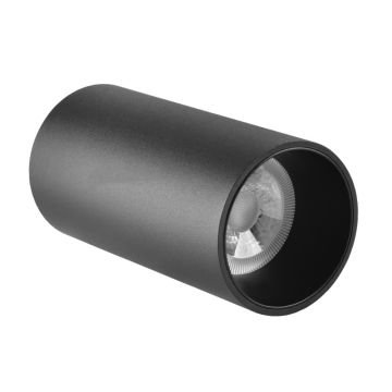 JUPITER JC050 S 5.5x11 cm Siyah Sıva Üstü Silindir Spot Kasası - Metal