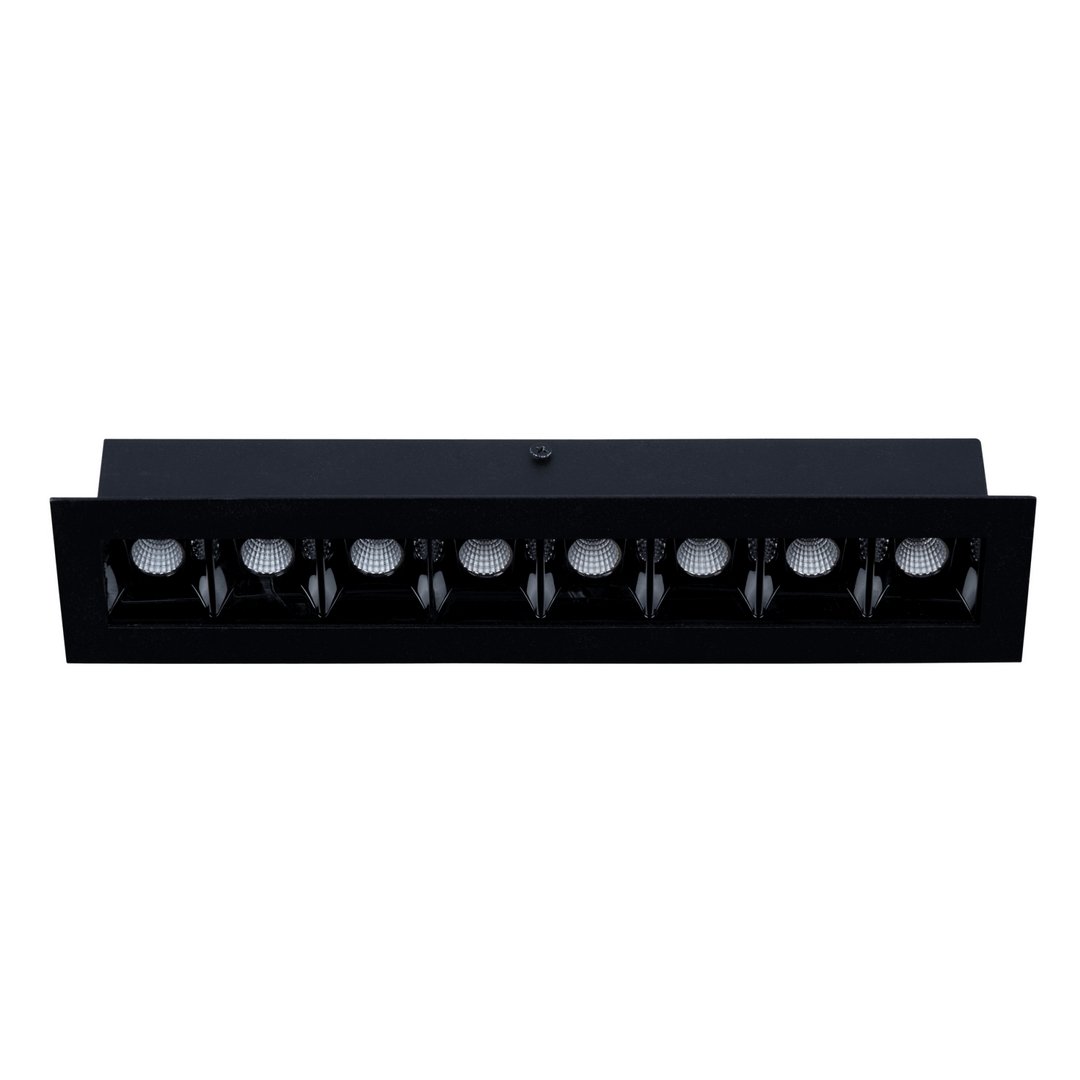 goldX ZE082 Siyah/Beyaz Kasa 21 Watt 30 cm Sıva Üstü Lensli Lineer Armatür (SAMSUNG LED & EAGLERISE Driver)